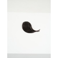 Extensions de frange synthétiques à clipser, fabriquées en Corée, coupe droite et épaisse, postiche de cheveux naturel avec frange avant soignée et clips pour femmes