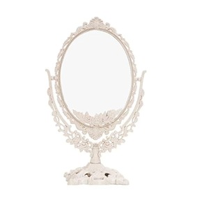 Oval Brass Dressing <b>Mirror</b> With Ornate Frame Traditional Design <b>Floor</b> <b>Standing</b> Decorative Two-Side - Product Image 2