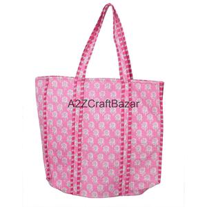 Bolsa de Playa Acolchada de Algodón Ecológico Premium, Duradera, con Correa Larga para el Hombro, Suave, 100% Algodón, Personalizable para Compras - Product Image 1