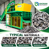 Presse à blocs métalliques, machine de broyage, broyeur de voitures usagées, aluminium, acier inoxydable, alliage, moteur 45 kW, roulement
