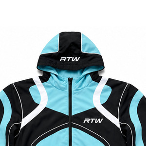 Conjunto Deportivo RTW para Hombre, Manga Larga, con Capucha y Cremallera, Diseño Deportivo con Bloques de Color, Poliéster, Transpirable, de Secado Rápido, para Primavera - Product Image 4