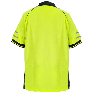 เสื้อโปโลผ้าฝ้ายกันน้ำแบบสะท้อนแสงพร้อมไฟ LED สำหรับผู้ชาย  ชุดทำงานกลางแจ้ง - Product Image 2