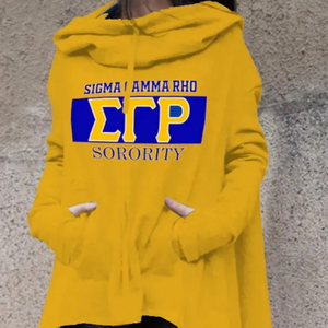 Sudadera Larga con Estampado Irregular de Moda Sigma Gamma Rho, Sudadera Informal Personalizada de Manga Larga, Estilo Oversize, OEM - Product Image 2