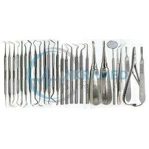 Kit d'instruments d'extraction dentaire allemand 80 pièces en acier inoxydable : Élévateurs, Pinces, Scalers – Ensemble de chirurgie buccale - Product Image 6