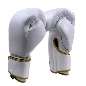 2025 Best Quality Custom Silver for Training Boxing <b>Gloves</b> Professional <b>Moisture</b> Wicking Made Strong Genuine Leather Custom - Product Image 6