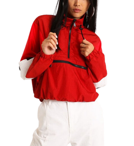 Newest Streetwear Women Windbreaker Jacket Custom <b>Waterproof</b> Solid Color <b>Zipper</b> Pullover Casual Outdoor Running Jacket - Product Image 4