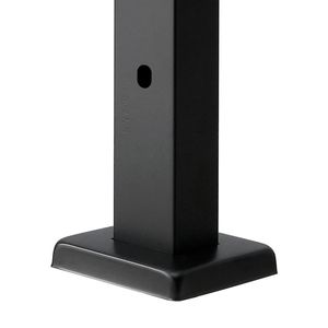 Poteau de garde-corps en acier inoxydable de 36x1x2 pouces pour escaliers en bois avec pièces en PVC, trous pré-percés à angle de 30 degrés - Product Image 5