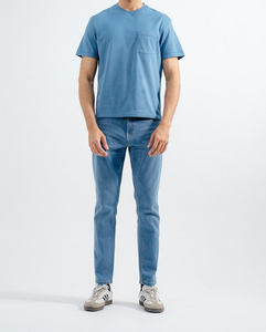 Camiseta de Verano para Hombre, 100% Algodón de Alta Calidad, Diseño Personalizado, Manga Corta, Estampado Sólido, Ropa Casual - Product Image 1