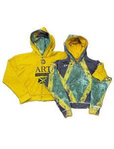 OEM personalizado peso pesado pantalla Impresión logotipo doble Revisible impresión Sudadera con capucha peso pesado de gran tamaño Boxy Hoodie - Product Image 1