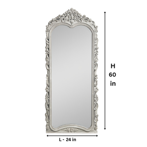 Espejo Decorativo de Pared de Madera, Estilo Bohemio, Decoración de Baño con Marco de Espejo con Diseño de Flor Retorcida, Acento Floral para Sala de Estar - Product Image 6