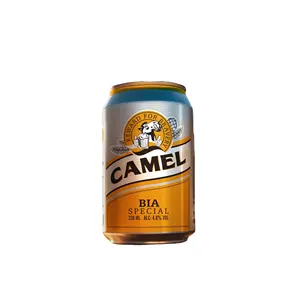 Label pribadi bir alkohol kaleng 330ml OEM Camel spesial bir 4.9% alkohol dari produsen A & B Vietnam harga murah