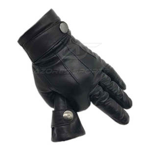 Gants tactiles en cuir décontractés pour hommes – Doux, chauds, écologiques, longueur poignet, pour l'hiver - Product Image 5