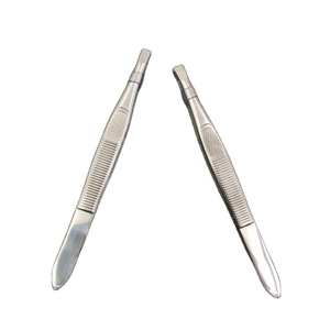 High Quality Stainless Steel Slant Eyebrow Tweezers OEM Private Label <b>Precision</b> Beauty <b>Tools</b> Wholesale Premium Grade - Product Image 1