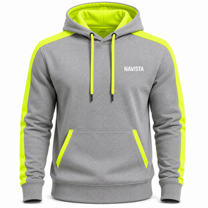 Sudadera con capucha vintage lavada para hombre, con cremallera de pedrería, de felpa de algodón de 400 GSM, estampada por transferencia térmica, de punto y con efecto desgastado - Product Image 6