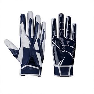 Customized Color American Football Receiver Gloves Custom Logo Sublimated Palm <b>Sticky</b> Silicon Grip Receiver Gloves for Unisex - Product Image 6