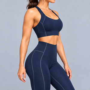 Soutien-gorge de sport léger et respirant sans coutures pour femme, avec logo frontal et design unique, en promotion - Product Image 4