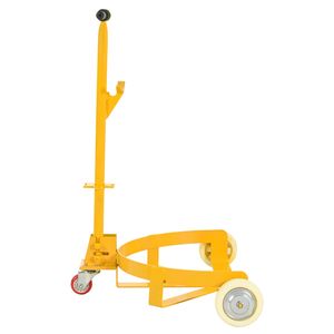 Carrello per Fusti da 55 Galloni con Capacità di 1200 libbre, 2 Ruote Fisse in PU e 1 Ruota Girevole, Carrello in Acciaio a Basso Profilo per Fusti d'Olio - Product Image 2