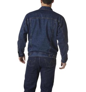 Hot Sale <b>Men's</b> Flannel Lined <b>Denim</b> <b>Jacket</b> Outdoor Wear Coats Streetwear Style With Logo Printing for Winter <b>Men</b> <b>Denim</b> <b>Jacket</b> - Product Image 2