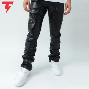 Pantalones Cortos de Cuero para Hombre de la Mejor Calidad, Sólidos, Casuales, de Invierno, para Gimnasio, Correr, Transpirables, Ligeros, Genuinos - Product Image 2