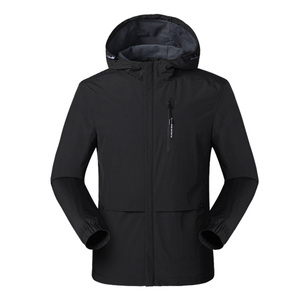 Men's Custom Nonwoven Polyester/Nylon <b>Quilted</b> Jacket with Waterproof Eco-Friendly Zipper Pockets for <b>Winter</b> Outdoor Hiking - Product Image 1