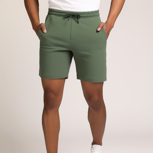 Pantalones Cortos Deportivos de Alta Calidad para Hombre, Marca Personalizada, Estilo Urbano, con Toalla de Lona, Poliéster Grueso, Cintura Media, Cordón Ajustable, Transpirables y de Secado Rápido - Product Image 4