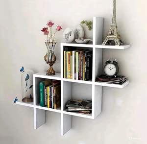 Estantes de Pared para Sala de Estar, Elegantes Estantes de Madera para Libros, Estantes de Pared para Fotos y Decoraciones, para Sala de Estar y Cocina - Product Image 1