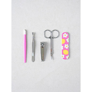 Professional Korean K Beauty <b>Nail</b> Care <b>Kit</b> Made South Korea 5pcs Handbag-Sized Stainless Steel Clippers Manicure Pedicure Set - Product Image 1