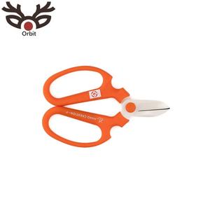 SAKAGEN, tijeras de flores naranjas, grado Industrial, bricolaje, tijeras de jardín, borde liso de acero inoxidable, creación a mano, hecho en Japón, - Product Image 1