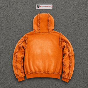 Sudadera con capucha con cremallera naranja Hidden Truth para hombre, estilo clásico urbano, de lujo premium para invierno, con diseño gráfico de moda urbana. - Product Image 6