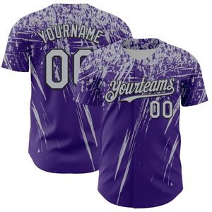 Maillot de baseball personnalisé sublimé, entièrement boutonné, 100 % coton biologique, antibactérien, col en V, manches courtes, séchage rapide, logo frontal - Product Image 3