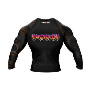 Top Sales Rash Guard Sportswear Custom Bjj Printed Rash Guard Solid Color Mma Men Rashguard Wholesale Price - Product Image 2