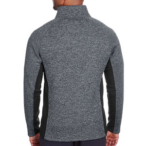 Pull de golf à col zippé pour homme - Pull d'hiver 100 % coton molletonné pour le sport avec logo personnalisé sur le devant - T-shirt athlétique vierge - Product Image 6