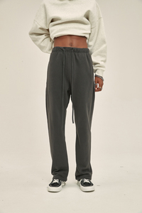 Men's Loose Trousers Custom Streetwear Stripe Sweatpants Embroidery Logo 100% Cotton <b>Baggy</b> <b>Jogger</b> Flare Sweatpants for Men - Product Image 3