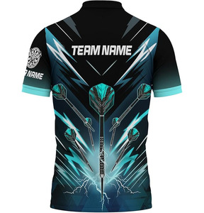 High Quality Quick Dry Custom Team Sportswear Darts Jersey Sublimation <b>Bowling</b> Jerseys Digital Printing Team Uniforms Polo - Product Image 3