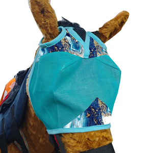 หน้ากากกันแมลงสำหรับม้า HOPE HORSE คุณภาพพรีเมียม ปรับได้ น้ำหนักเบา ยืดหยุ่นสูง ระบายอากาศดี ป้องกันหู ทนทาน - Product Image 3