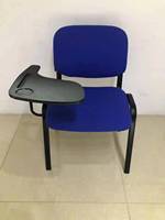 Vente en gros chaise moderne bon marché empilable pour salle de réunion formation universitaire visiteur étudiant tissu 4 pieds chaise de salle d'attente pour conférence