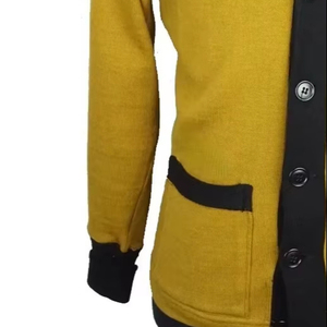 เสื้อคาร์ดิแกนคอวีแบบสั่งทำพิเศษสำหรับชมรมนักศึกษาปี 1908 เสื้อสเวตเตอร์ผู้หญิงสีชมพูเขียว ลายโลโก้ด้านหน้าแบบเชนิลล์ สไตล์กรีก สำหรับฤดูใบไม้ผลิ - Product Image 5