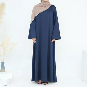 Modest Abaya Eid Ramadan Dubai Women Muslim Satin Dress Turkish <b>Kaftan</b> Abayas Islamic Clothing Caftan Ramadan Moroccan Djellaba - Product Image 4