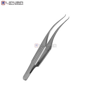 Pinzas Colibri Barraquer 0.12 mm 1 x 2 Dientes Mango Plano Acero Inoxidable Instrumentos Quirúrgicos Oftálmicos Cirugía Ocular - Product Image 4