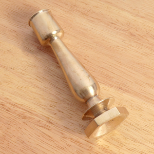 Photophore vintage en laiton massif, support décoratif pour bougie conique, bougeoir classique en laiton, style antique pour table - Product Image 5
