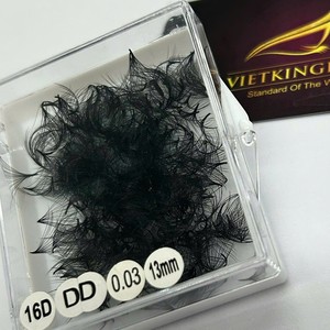 ขนตาปลอมแบบกลุ่ม ขายส่ง คุณภาพสูง 10D/14D/16D/20D  ดูเป็นธรรมชาติ สีดำด้าน ฐานแหลม - Product Image 1