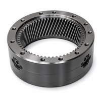 Pièces métalliques usinées en alliage d'aluminium, anodisées noires, usinées par CNC, perçage CNC, délai de livraison rapide pour boîtiers de roulements