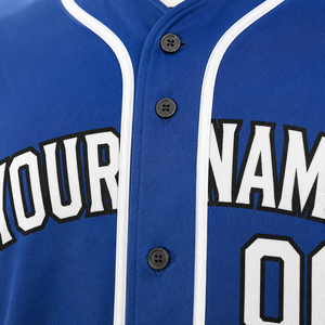Camiseta de Béisbol para Hombre SINEWY SPORTS, Personalizable con Nombre y Número, Degradado Azul y Negro, Manga Corta, Transpirable y que Absorbe la Humedad - Product Image 6