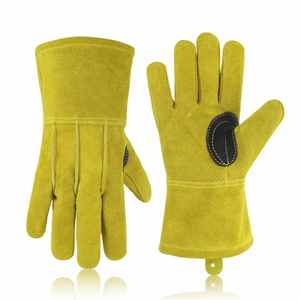 Fabricants directs d'usine, gants de travail en cuir de qualité supérieure, couleurs et designs demandés par les clients, gants de travail en cuir résistants. - Product Image 1