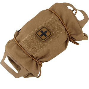 Wholesale Leather Medical Pouch <b>Black</b> Compact First Aid Kit Emergency Medications Bandages Tools <b>Waterproof</b> Design for sale - Product Image 1