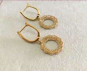 Pendientes Colgantes Circulares con Diamantes Redondos para Mujer, 1.30 Cttw, Engaste de Puntas, para Uso Diario, Plata de Ley 925, Joyería Moderna - Product Image 5