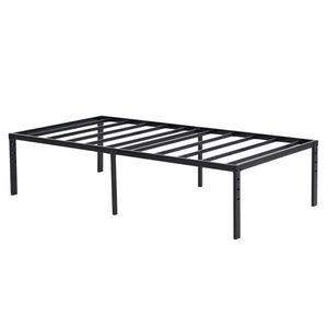 Simple Basic Iron Bed <b>Frame</b> 190.5*96.5*45.7cm Bed Height <b>Black</b> Metal Bed - Product Image 3