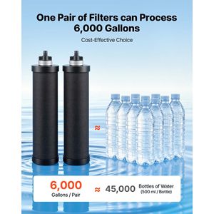 Système de filtration d'eau par gravité en acier inoxydable 304 pour comptoir, 3,25G, réduit le plomb jusqu'à 99% - Product Image 4