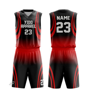 Maillot de basket-ball 3D personnalisé noir 2026 |   Vêtements de sport pour équipes amateur pour hommes |   Logo personnalisé OEM - Product Image 6
