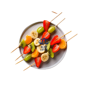 Brochettes en bambou naturel, résistantes à la chaleur, lisses et solides, pour barbecue, viande, kebab, fruits de mer, restauration, faciles à nettoyer, directement de l'usine - Product Image 1